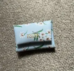 FEILER 水色 花柄 コインケース