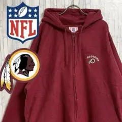 し*ん様 古着 NFL ワシントン・レッドスキンズ ジップアップフリースパーカー
