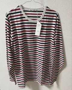 【新品タグ付き】イッカ　Ikka ボーダー　Lサイズ