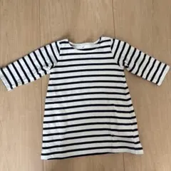 無印良品　ボーダーワンピース 100