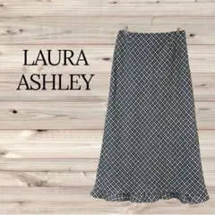 LAURA ASHLEY 総柄ロングスカート・ウール100%・ローラアシュレイ♡