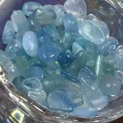 天然石 アクアマリン さざれ 大きめ 50g