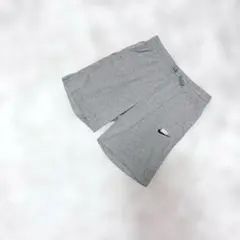 A3536【Nike/ナイキ】グレーショートパンツ/ロゴ/レディースL/スポカジ