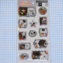 サンエックス　エアインマスコットシール　モノクロブー