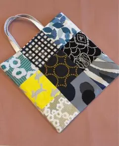 ミナペルホネン トートバッグカーニバルとパッチ大き目ハンドメイド