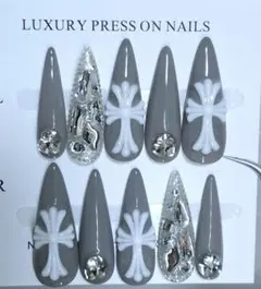 クロム×埋めつくし×グレー 韓国 y2k グランジ シズニルック ギャル 量産型