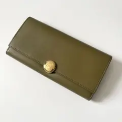 未使用級✨ LOEWE ぺブル コンティネンタル ウォレット オリーブ 長