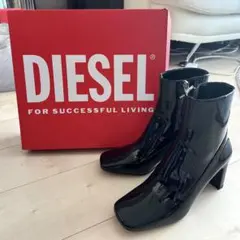 【美品】DIESEL ブラック アンクルブーツ 36サイズ