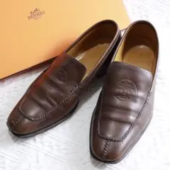 エルメス　レザーシューズ　モカシンスリッポン　Hロゴ エンブレム／クレストロゴのサムネイル