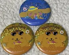 サンリオ ホログラム缶バッジ サマーバケーション ポムポムプリン シナモロール