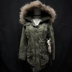 平成ギャル　y2k グランジ　モッズコート　ファー付き　ギミック　ダークコア