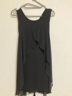 ラグナムーン*新品*アシンメトリードッキングドレスワンピ*黒*フリー(S程)