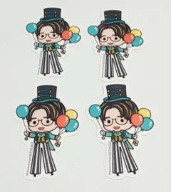 GIGO限定　kiramune　ダイカットステッカー　江口拓也　４点セット