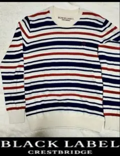 ブラックレーベルクレストブリッジ　ニット Ｌ　カシミヤ　混ウール　バーバリー