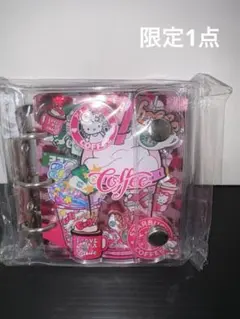 キティ スタバ ヒョウ柄 アクリル シャカシャカ バインダー カード シール帳