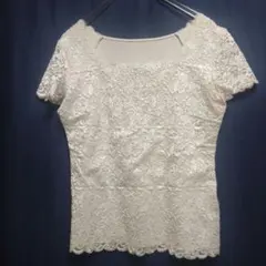 ❖CHRISTIAN AUJARD❖アイボリー レース フリル袖 トップスのサムネイル