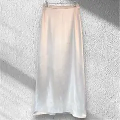 STYLE DELI ロングスカート 光沢 上品 きれいめ M ベージュ 609のサムネイル
