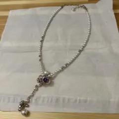 パール フラワーモチーフ ネックレス