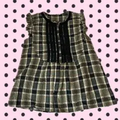 平成coquetteフェアリーグランジチェックチュニックフリル
