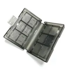 SWITCHカード用収納ケース 24枚 黒色 半透明収納ボックス カセット