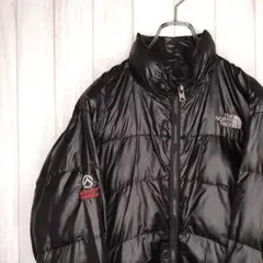 《激レア》ノースフェイス☆ダウンジャケットS刺繍ブラックD41055