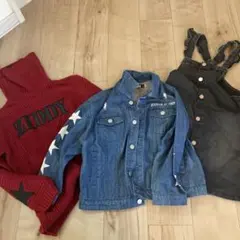 ZIDDY デニムジャケット &セーター3点セット