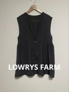 美品 ローリーズファーム バスケットベスト F