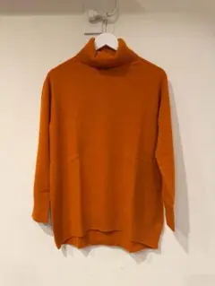 MORABITO BLANC オレンジ タートルニット 38