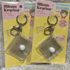 ミニアルバムキーホルダー ミニシール帳　透明　シール帳　ミニアルバム　2個