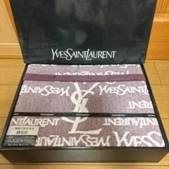 未使用】 イブサンローラン YVES SAINT LAURENT 毛布 青 - メルカリ