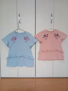 ★アプレレクール 110＆130 姉妹 お揃い カットソー★Tシャツ　エフオー