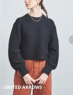 UNITED ARROWS C/P ガーター ショート ニット