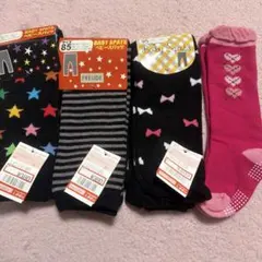 新品未使用 ベビースパッツ　タイツ ソックス　4足セット 85 95