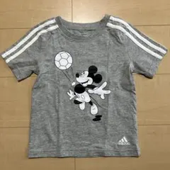 adidas ミッキーマウス Tシャツ 110cm グレー