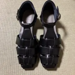 el:ment神戸・長田の職人仕立て 足あたりやさしい本革グルカサンダル 23㎝のサムネイル