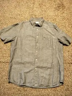 ユニクロ　麻　半袖シャツ　XLサイズ
