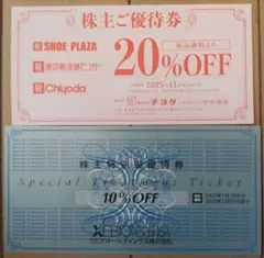 ゼビオ　チヨダ　株主優待券　割引券