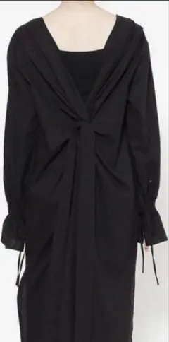 アングリッドバッグオープンサロペットオールインワン黒ungrid