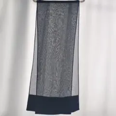 【価格変更】薄手 ストール ブラック オーガンジー フォーマル ビーズ付