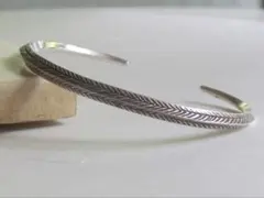 カレンシルバー ツイスト柄 ロープ柄 リーフエンド 御守 ハンドメイド