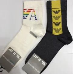 【ラスト1点】EMPORIO ARMANI メンズソックス 2足セットのサムネイル