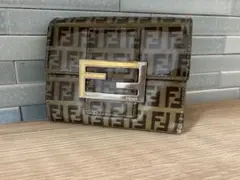 FENDI ズッカ柄 がま口コインケース - メルカリ