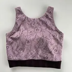 SUKALA ドローイングフラワーショートタンクトップ　ピンクSサイズ