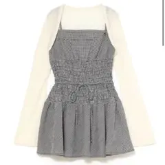 ANDMARYBetty shirring mini dress BLACK - メルカリ