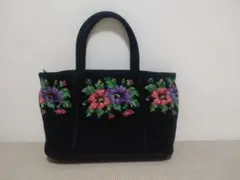 FEILER(フェイラー) 花柄刺繍 トートバッグ