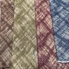 和風のハギレ　パッチワーク　4種類色違い　まとめ売り