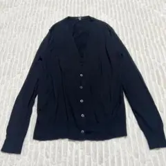 【a4514】UNIQLO エクストラファインメリノVネックカーディガン XL