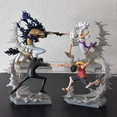 ワンピース 戦光絶景 フィギュアセット ルフィ&ルッチ　ギア5