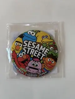 USJ セサミストリート 缶バッジ エルモ クッキーモンスター ビッグバード
