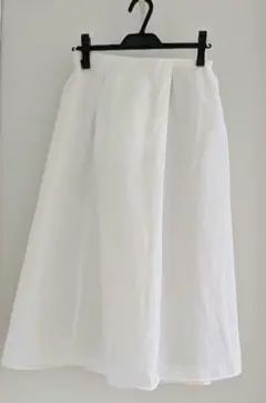 Mila Owen　ホワイト フレアスカート 裏地付き